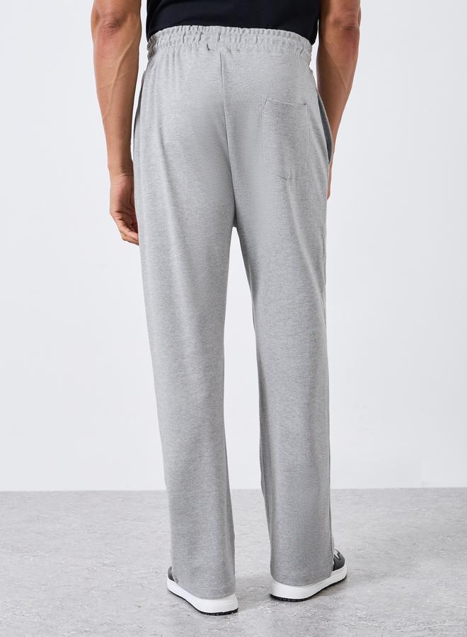 Styli Men Grey Embroidered Relaxed Joggers - Image 3